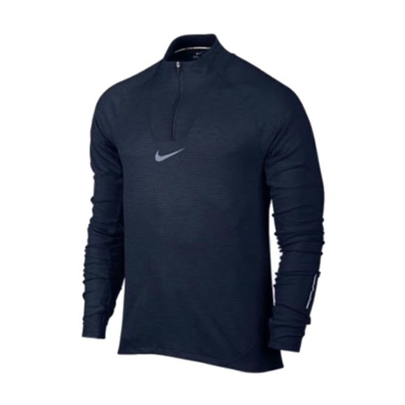 Nike Men's Aeroreact Half-Zip Long Sleeve Training Jacket Blue Large MSRP $130 - Picture 1 of 9